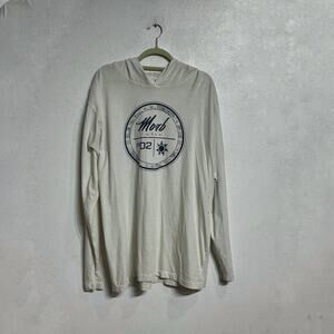 Apex EMI White Moab Hooded Shirt Sz L
